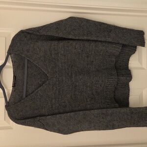 Brandy Melville Gray Cropped Sweater One Size